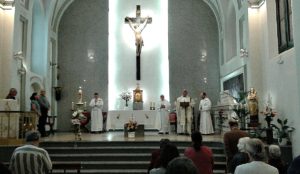 Visita del obispo de Camagüey a España